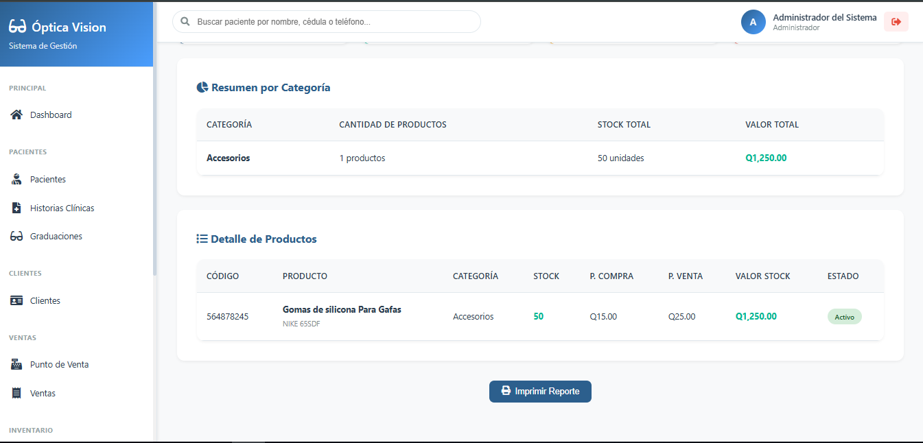 Control de Inventario